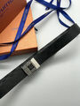 Мужской ремень Louis Vuitton мужской кожа черный 108712-5