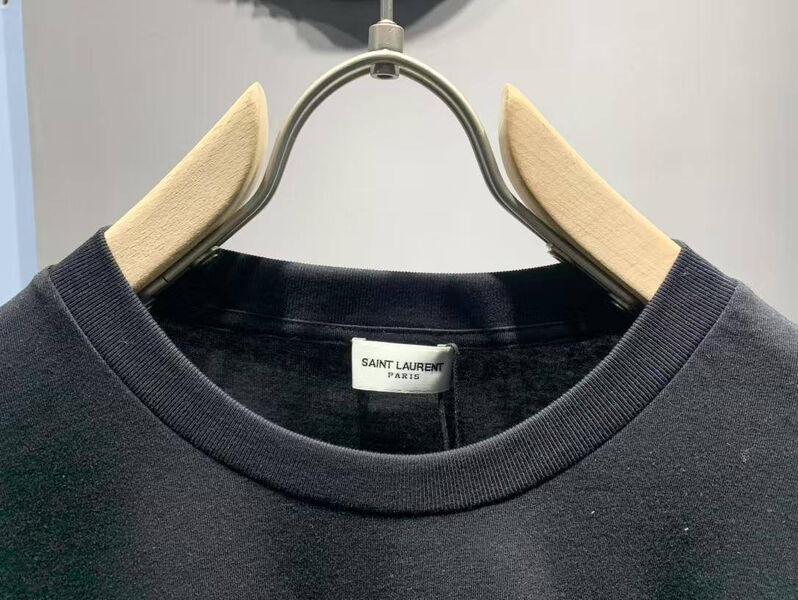Мужская футболка Saint Laurent мужской черный 174525-4