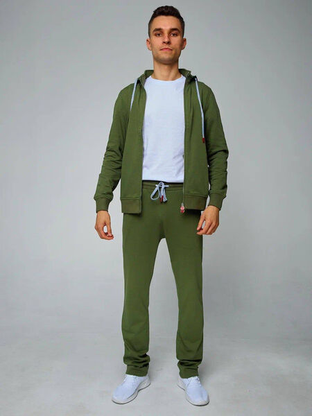 Мужской костюм Kiton мужской болотный 157865-2