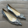 Туфли Valentino женский кожа графитовый 121225-2
