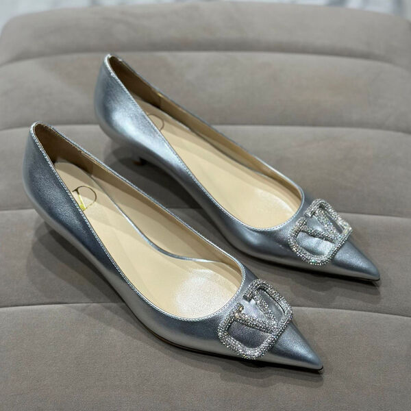 Туфли Valentino женский кожа графитовый 121225-2