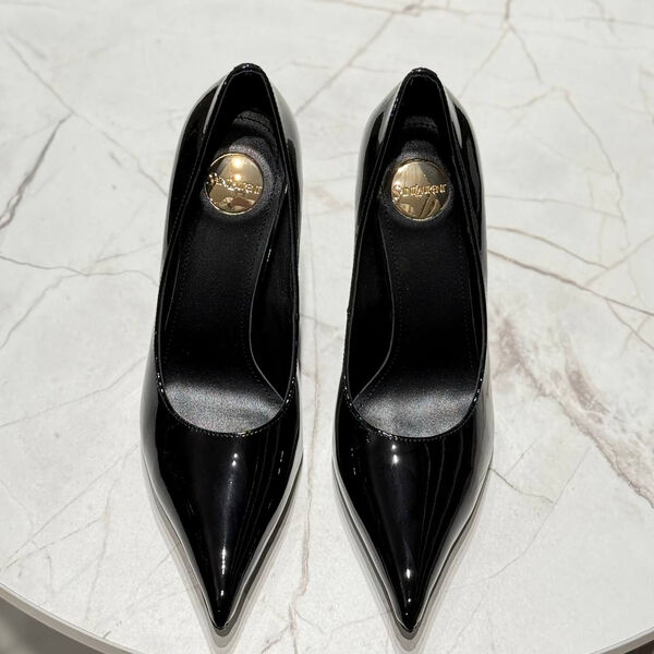 Туфли Saint Laurent женский кожа черный 174006-3