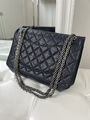 Сумка Chanel Vintage 28 см женский кожа синий 140265-5