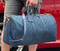 Дорожная сумка Louis Vuitton мужской канва синий 19182-1