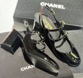 Туфли Chanel женский кожа черный 138598-1