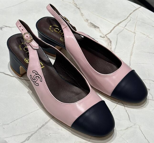 Туфли Chanel женский кожа розовый 147938