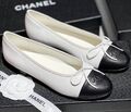 Балетки Chanel женский кожа белый 149323-1