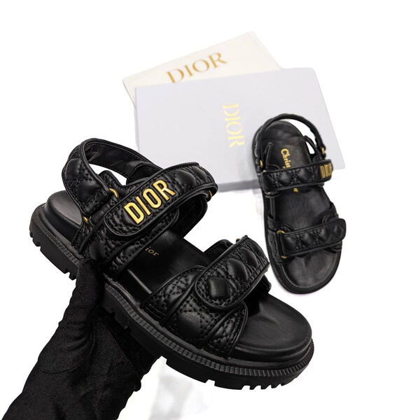 Сандалии Christian Dior женский кожа черный 147834-2