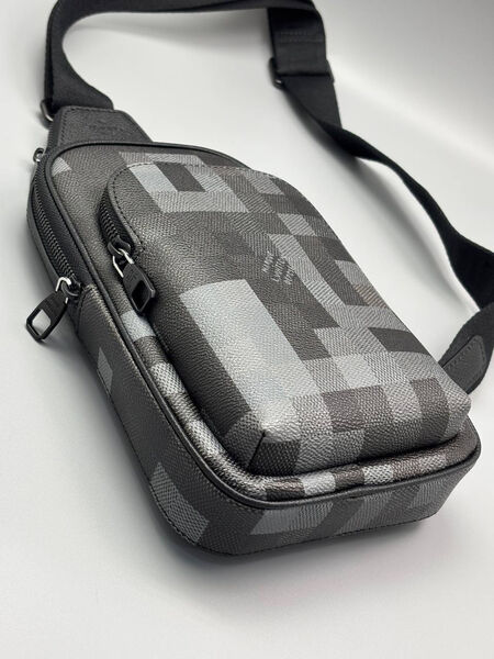 Мужская сумка слинг Louis Vuitton мужской кожа графитовый 195361-4
