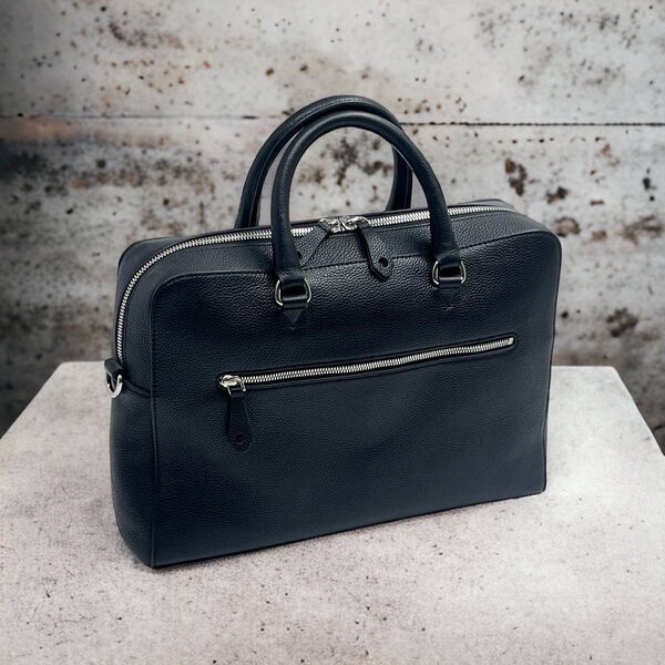 Мужской портфель Burberry мужской кожа черный 121514