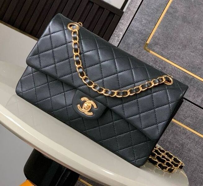 Сумка Chanel 2.55 женский кожа черный 184066