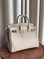 Сумка Hermès Birkin 25 женский кожа бежевый 194261-2