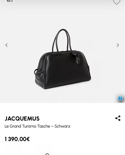 Дорожная сумка Jacquemus женский кожа черный 180611-4
