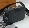 Мужская сумка мессенджер Louis Vuitton мужской канва monogram черный 42806