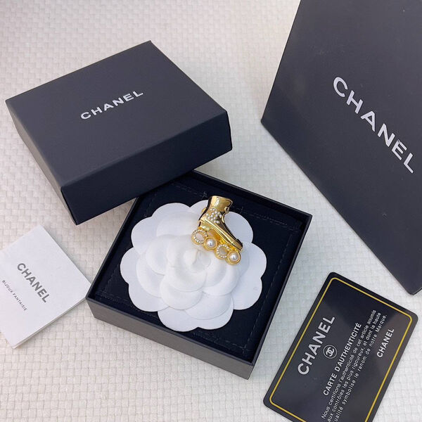 Брошь-кулон Chanel бронзовый 137460-5