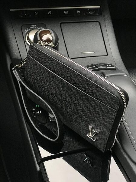Мужской кошелек Louis Vuitton мужской кожа черный 52025-2
