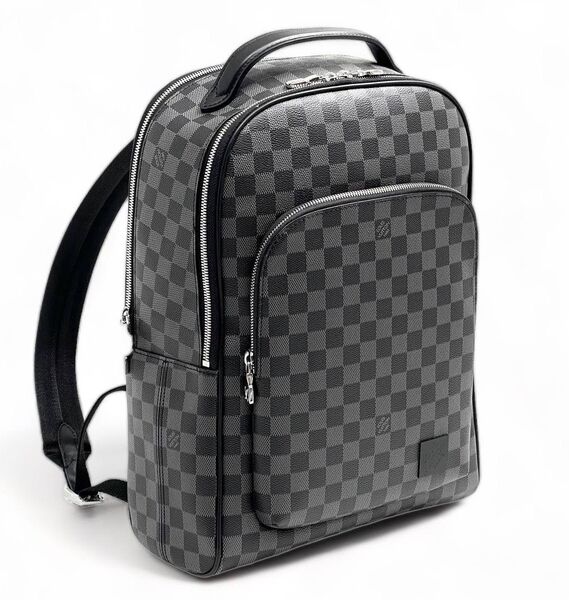 Мужской рюкзак Louis Vuitton мужской кожа графитовый 131372