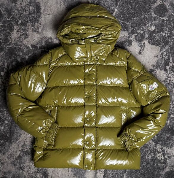 Мужской пуховик Moncler мужской болотный 171685