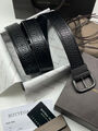 Мужской ремень Bottega Veneta мужской кожа черный 115821-2