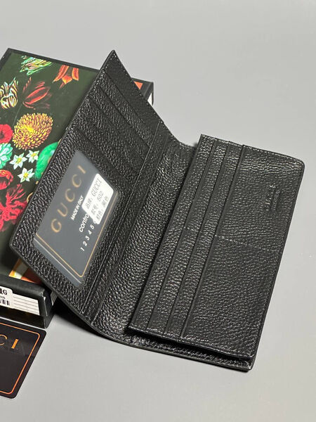 Мужской портмоне Gucci мужской кожа черный 154024-4