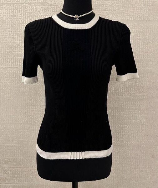 Кофта Chanel женский вязаная ткань черный 175806
