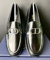 Мужские лоферы Christian Dior мужской кожа черный 145401-4