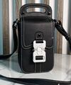 Мужская сумка мессенджер Christian Dior мужской кожа черный 161445-1