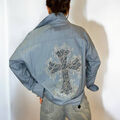 Рубашка Chrome Hearts женский бирюзовый 186497-2