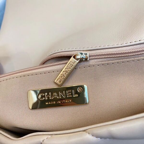 Сумка Chanel (26 см) женский кожа бежевый 73545-8