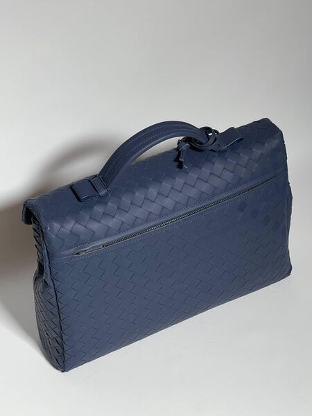 Мужской портфель Bottega Veneta мужской кожа синий 132087-5