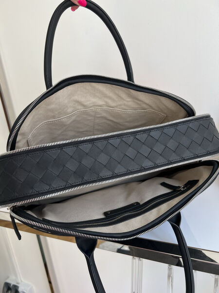 Мужской портфель Bottega Veneta мужской кожа черный 149902-3