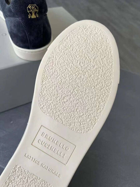 Мужские кеды Brunello Cucinelli мужской замша графитовый 145762-6