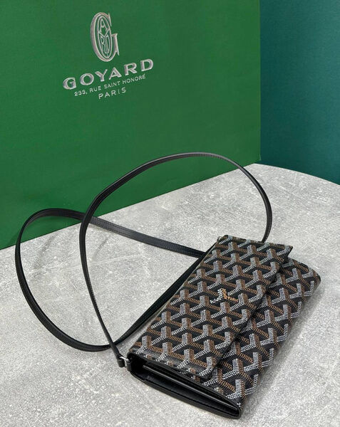 Сумка Goyard женский кожа черный 187401-4