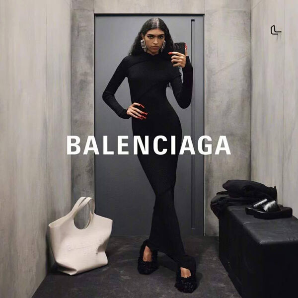 Туфли Balenciaga женский кожа черный 137699-5