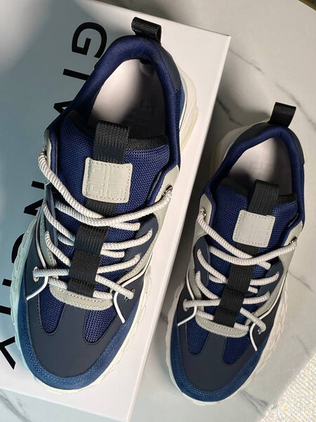 Мужские кроссовки Givenchy мужской кожа синий 172774-4