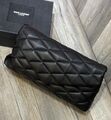 Клатч Saint Laurent женский кожа черный 26193-2