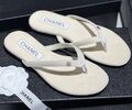 Шлепки Chanel женский велюр белый 149400-1