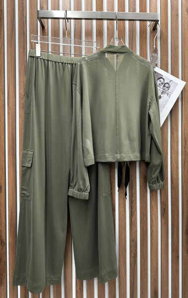 Костюм Max Mara женский болотный 150502-4