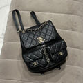 Рюкзак Chanel женский кожа черный 118822-4