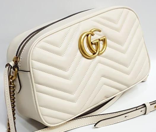 Сумка Gucci Gg Marmont женский кожа белый 75153