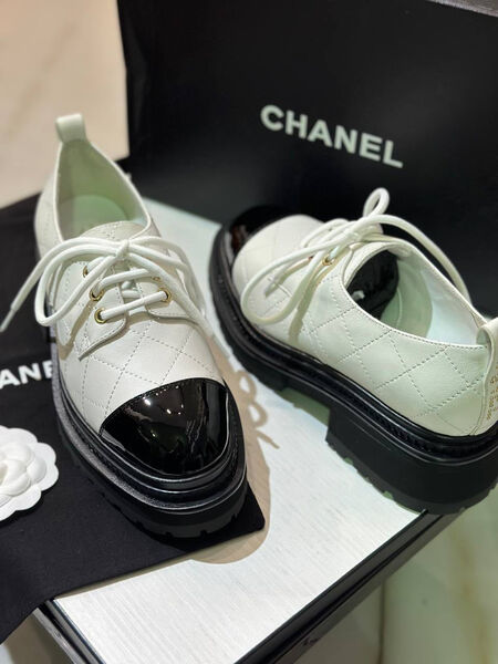 Ботинки Chanel женский кожа белый 125851-3