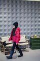 Детский пуховик Moncler бордовый 177664-2
