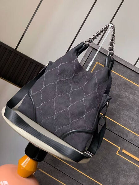 Сумка Chanel женский кожа графитовый 194168-2
