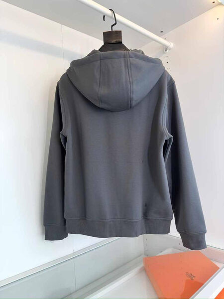 Мужское худи Hermès мужской графитовый 161497-2