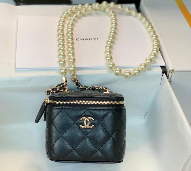 Сумка Chanel женский кожа черный 73424