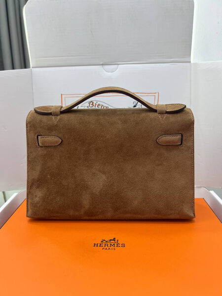 Сумка Hermèskelly Pochette женский замша 155745-5