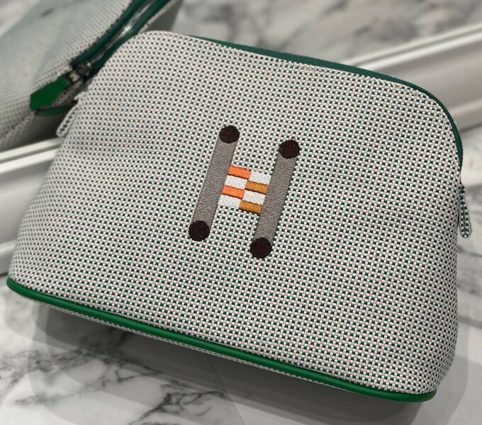 Косметичка Hermès женский текстиль графитовый 186111