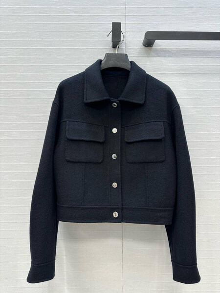 Полупальто Hermès женский черный 199212-2
