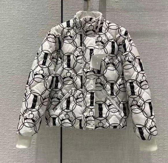 Пуховик двусторонний Hermès женский белый 63432