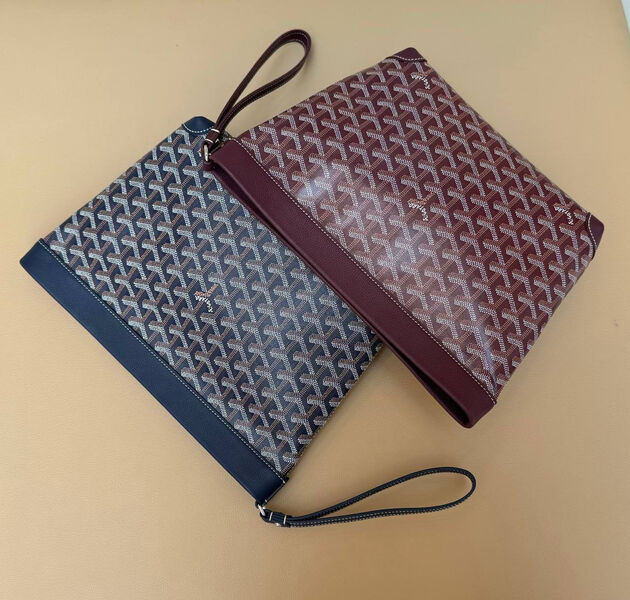 Клатч Goyard женский кожа бордовый 195050-3